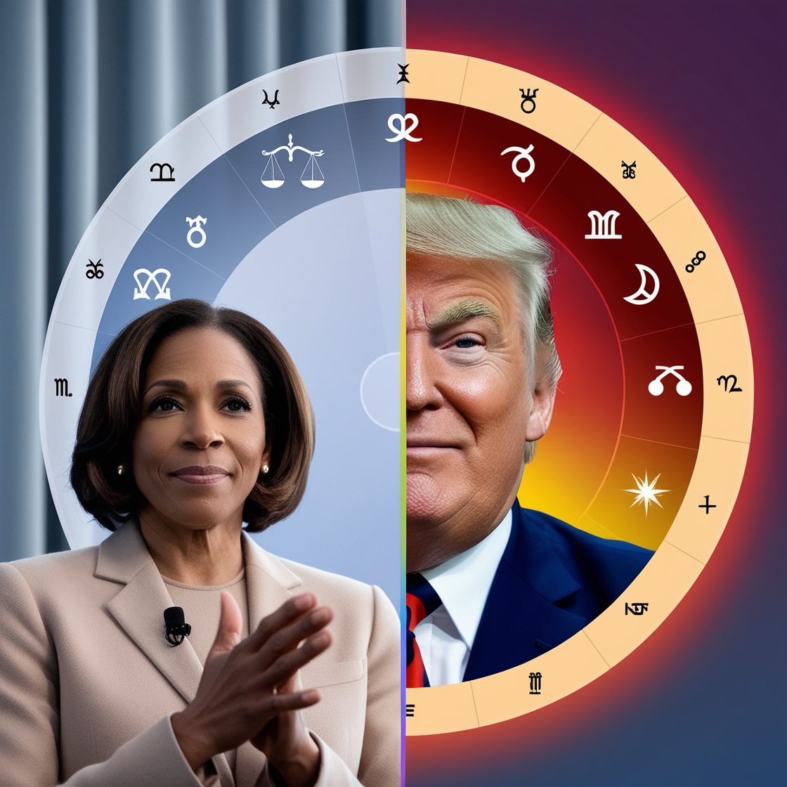 Birth Chart Analysis of Kamala Harris and Donald Trump: A Comparative