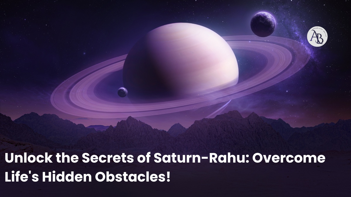 Saturn-Rahu Conjunction in Astrology Chart – A depiction of the Saturn-Rahu conjunction in a Vedic astrology chart.